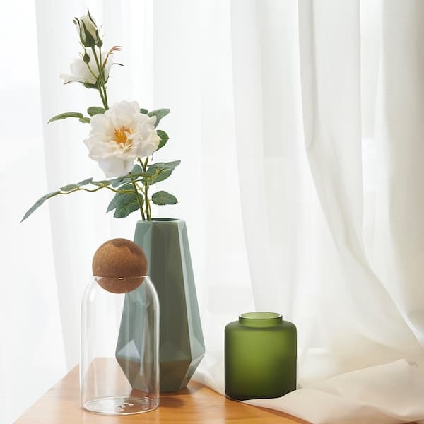 Ikea SMYCKA - Artificial flower, in/outdoor/Rose white, 65 cm