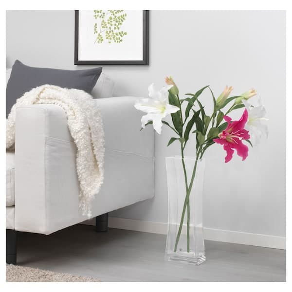 SMYCKA - Artificial flower, Lily/white, 85 cm - best price from Maltashopper.com 40333587
