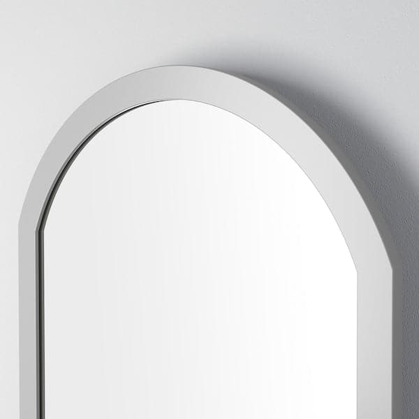 Ikea SMYGA - Mirror for desk/wall, light grey