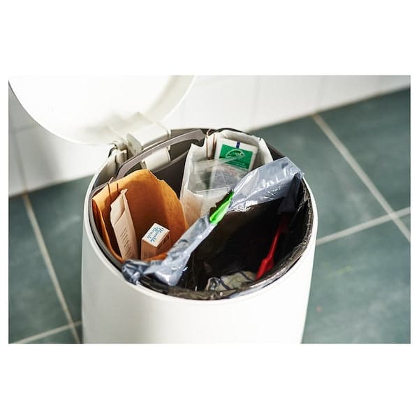 SNÄPP - Pedal bin, white , - best price from Maltashopper.com 00245427