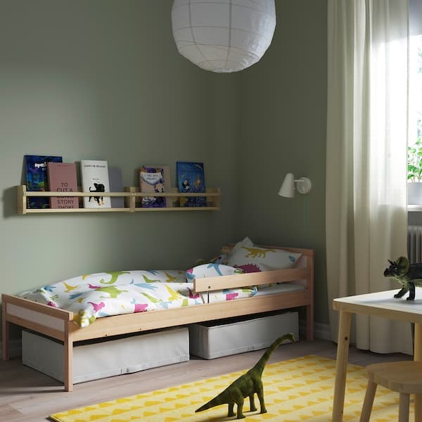 Ikea SNIGLAR - Bed frame with slatted bed base, beech, 70x160 cm