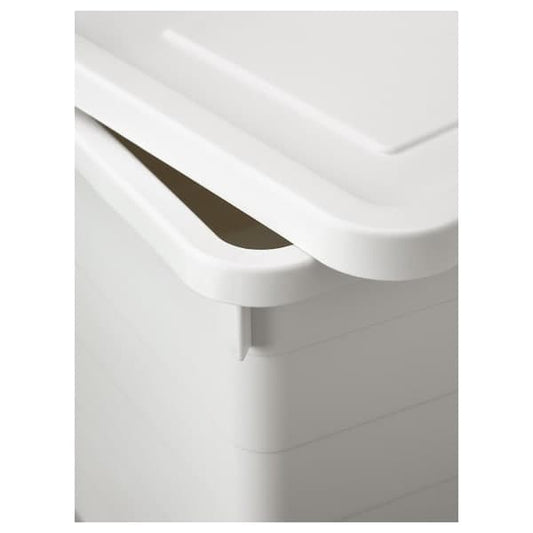 Ikea SOCKERBIT - Box with lid, white, 38x51x30 cm