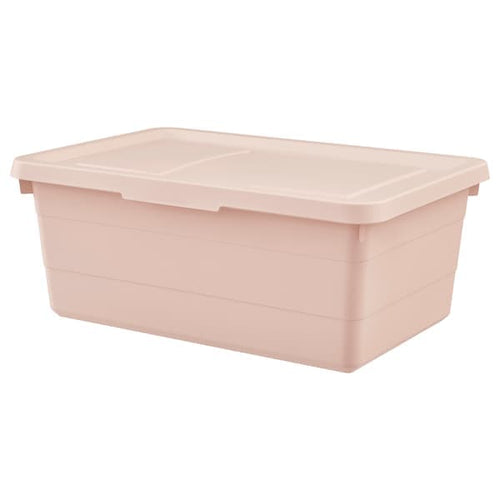 SOCKERBIT - Box with lid, pink, 38x25x15 cm