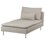 SÖDERHAMN chaise longue, Fridtuna light beige, 93x83x151 cm
