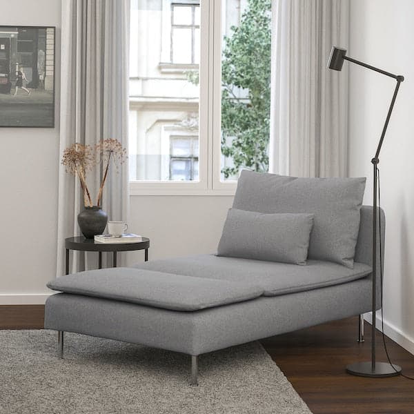 SÖDERHAMN Chaise-longue, Tonerud grey , - best price from Maltashopper.com 09452083