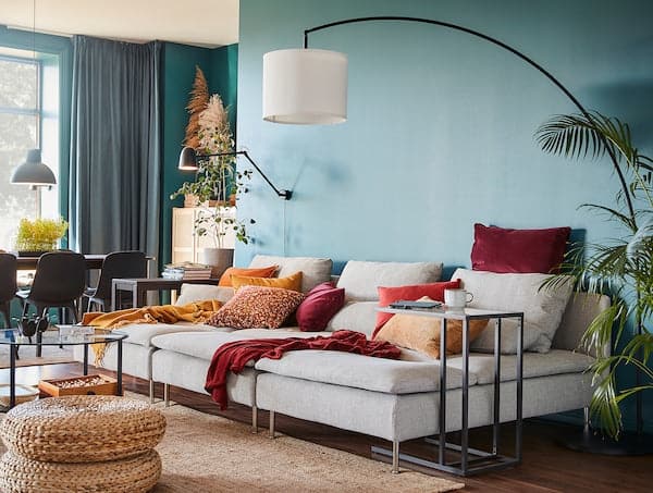 Ikea S-DEDERHAMN Long Chair - Beige/Brown Viarp