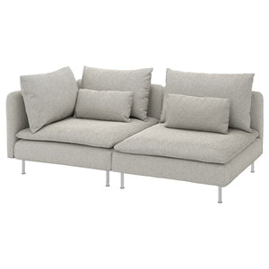 Ikea SÖDERHAMN 3-seater sofa - with open terminal/beige/brown Viarp