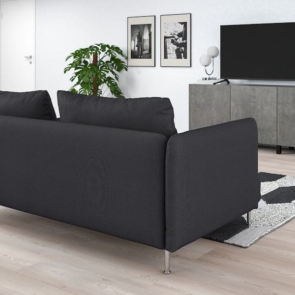 Ikea SÖDERHAMN 3-seater sofa, Fridtuna dark grey ,