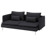 SÖDERHAMN 3-seat sofa, Hillared anthracite, 198 cm