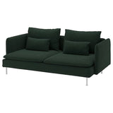 SÖDERHAMN 3-seat sofa, Tallmyra dark green, 198 cm