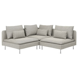 Ikea SÖDERHAMN 3-seater corner sofa - Beige/brown Viarp ikea_check