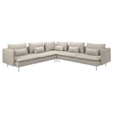 SÖDERHAMN corner sofa, 6-seat, Fridtuna light beige, 291x14x99 cm
