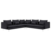 SÖDERHAMN corner sofa, 6-seat, Hillared anthracite, 291x14x99 cm