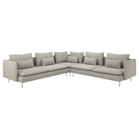 SÖDERHAMN corner sofa, 6-seat, Viarp beige/brown, 291x14x99 cm