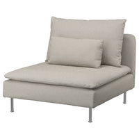 SÖDERHAMN 1-seat section, Fridtuna light beige, 93x83x99 cm