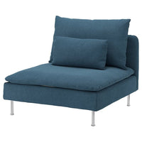 SÖDERHAMN 1-seat section, Tallmyra blue, 93x83x99 cm