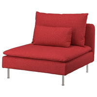 SÖDERHAMN 1-seat section, Tonerud red, 93x83x99 cm