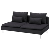 SÖDERHAMN 3-seat section, Hillared anthracite, 186x83x99 cm