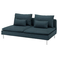 SÖDERHAMN 3-seat section, Hillared dark blue, 186x83x99 cm