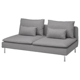 SÖDERHAMN 3-seat section, Tonerud grey, 186x83x99 cm