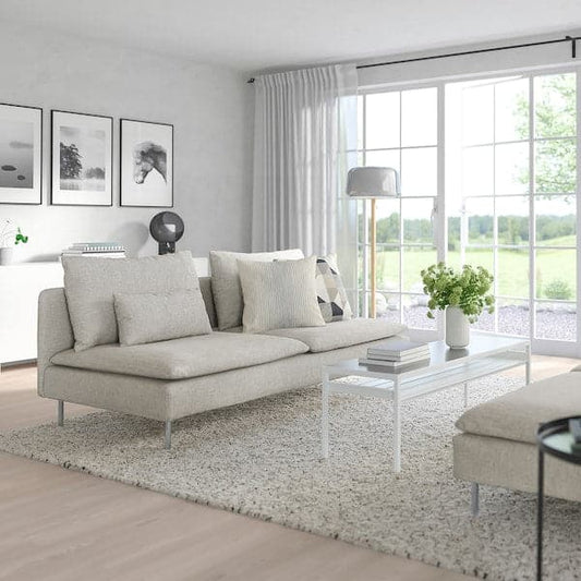Ikea SÖDERHAMN 3-seater element - Beige/brown Viarp