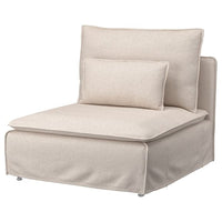 SÖDERHAMN cover for 1-seat section, Gransel natural