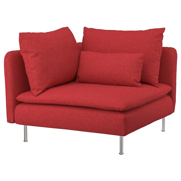 Ikea SÖDERHAMN - Corner element cover, Tonerud red