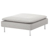 SÖDERHAMN cover for footstool, Tallmyra white/black