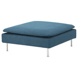 SÖDERHAMN cover for footstool, Tallmyra blue