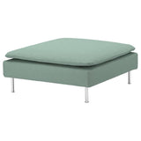 SÖDERHAMN cover for footstool, Tallmyra light green
