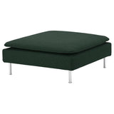 SÖDERHAMN cover for footstool, Tallmyra dark green