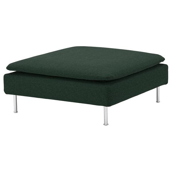 SÖDERHAMN cover for footstool, Tallmyra dark green