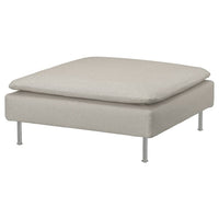 SÖDERHAMN footstool, Fridtuna light beige, 93x40x93 cm