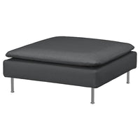 SÖDERHAMN footstool, Fridtuna dark grey, 93x40x93 cm
