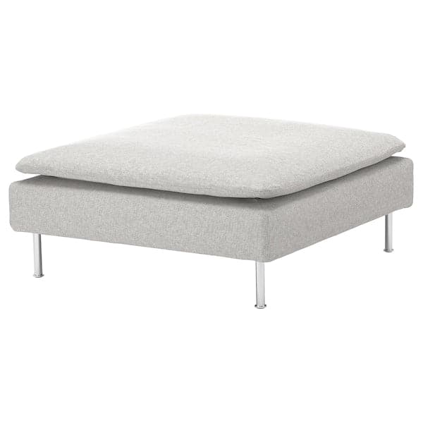 Ikea SÖDERHAMN - Footstool, Tallmyra white/black ,