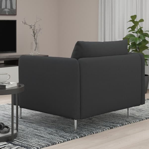 Ikea SÖDERHAMN Armchair, Fridtuna dark grey ,