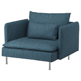 SÖDERHAMN armchair, Hillared dark blue, 105 cm