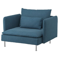 SÖDERHAMN armchair, Tallmyra blue, 105 cm