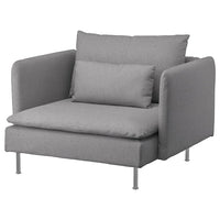 SÖDERHAMN armchair, Tonerud grey, 105 cm