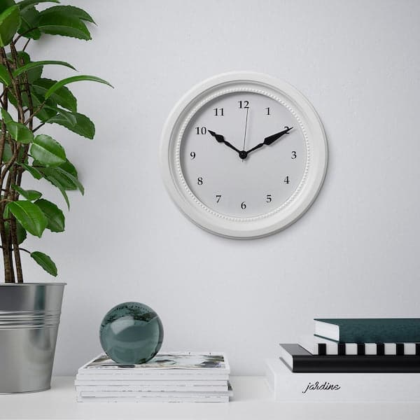 Ikea SÖNDRUM - Wall clock, white, 35 cm