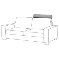 SÖRVALLEN headrest, Lejde grey/black, 81x58 cm