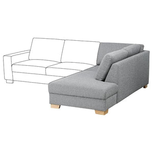 Ikea SÖRVALLEN Right corner element - Lejde grey/black ,