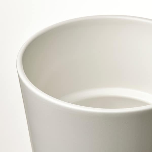 Ikea SOJABÖNA - Plant pot, white, 9 cm