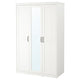SONGESAND wardrobe, white, 120x60x191 cm