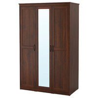 SONGESAND wardrobe, brown, 120x60x191 cm