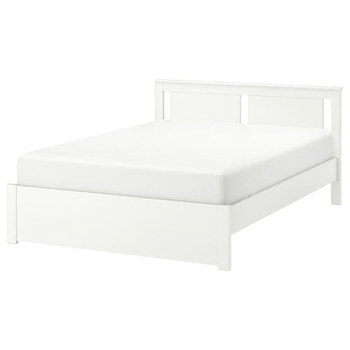 SONGESAND Bed structure - white/Luröy 160x200 cm , 160x200 cm