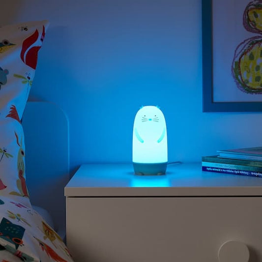 Ikea SPIKEN LED night light - multicolored otter shaped 13 cm