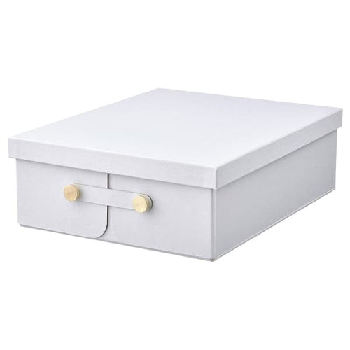 SPINNROCK - Box with compartments, white, 32x25x10 cm