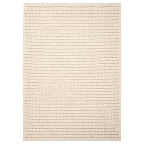 TIPHEDE tappeto, tessitura piatta, naturale/nero, 120x180 cm