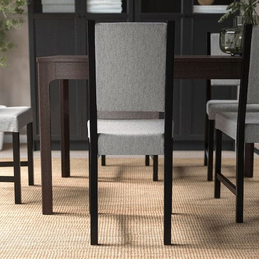 STEFAN Chair brownblack/Knisa grey/beige , - best price from Maltashopper.com 80512087